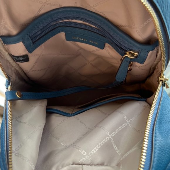 Michael Kors Rhea Backpack, Blue, EUC - Picture 7 of 9